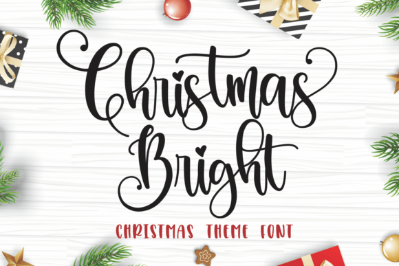 Christmas Bright Font Poster 1