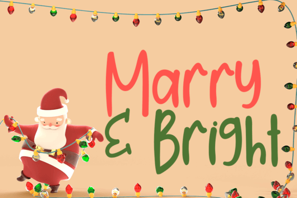 Christmas Cake Font Poster 4