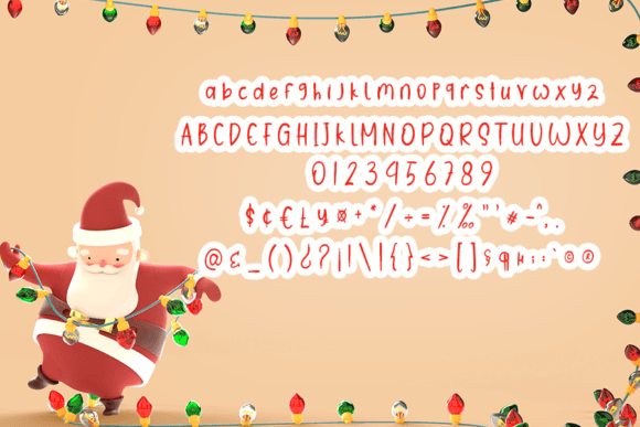 Christmas Cake Font Poster 5