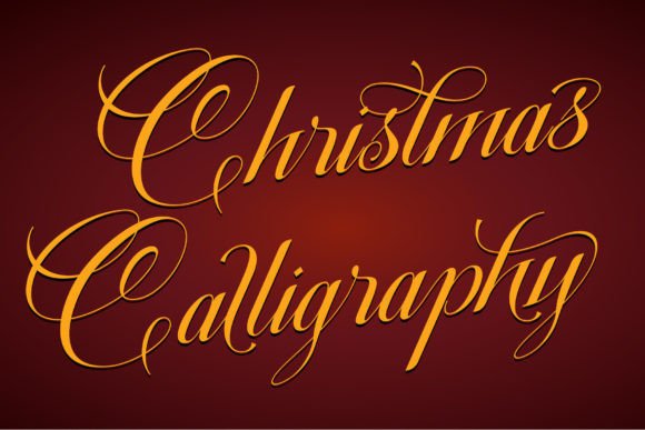 Christmas Calligraphy Font Poster 1