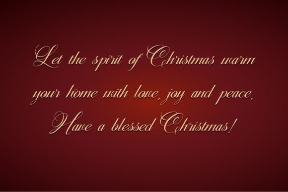Christmas Calligraphy Font Poster 3