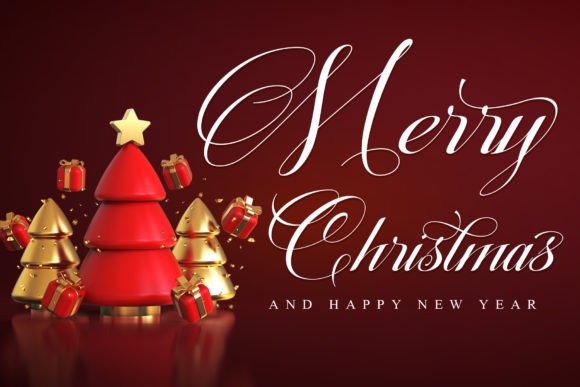 Christmas Calligraphy Font Poster 8
