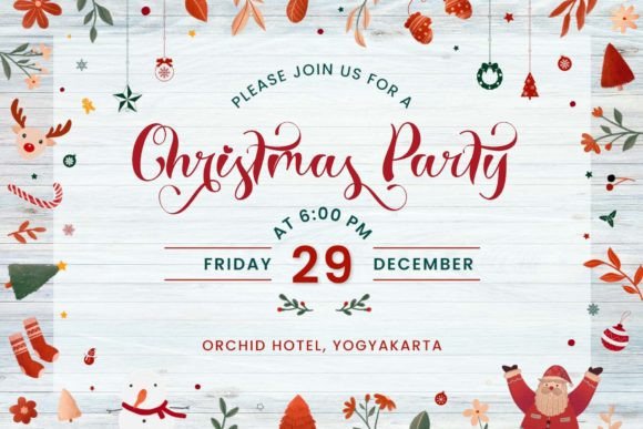 Christmas Celebration Font Poster 4