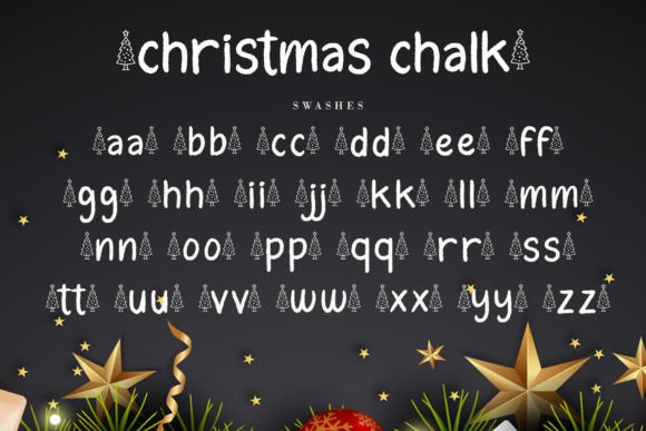 Christmas Chalk Font Poster 8