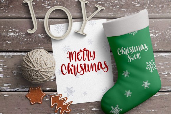 Christmas Chimney Font Poster 3