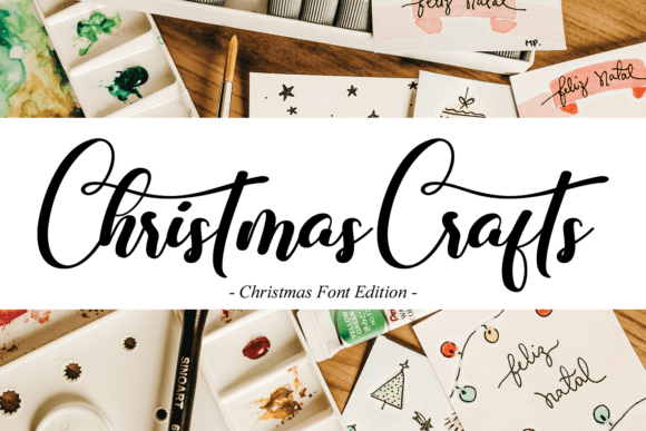Christmas Crafts Font Poster 1