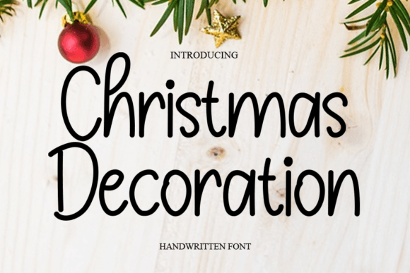 Christmas Decoration Font