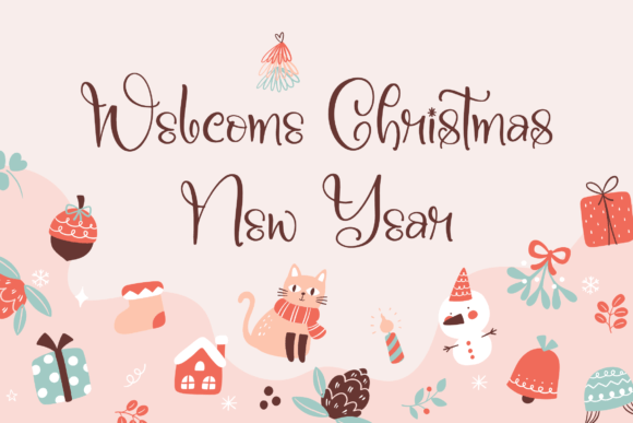 Christmas Eve Font Poster 2