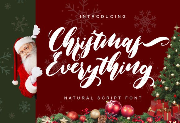 Christmas Everything Font Poster 1