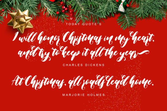 Christmas Everything Font Poster 2