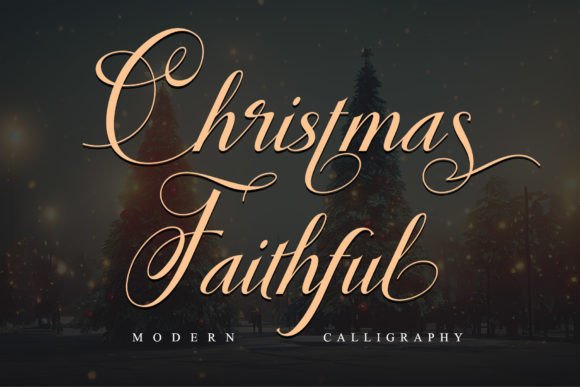 Christmas Faithful Font Poster 1