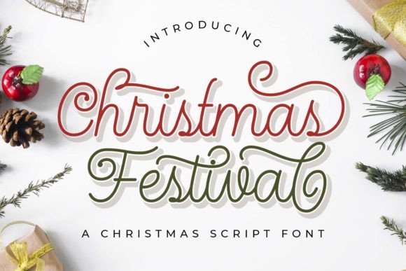 Christmas Festival Font Poster 8