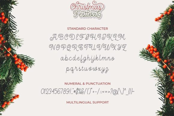 Christmas Festival Font Poster 9