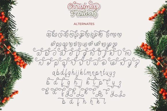 Christmas Festival Font Poster 10