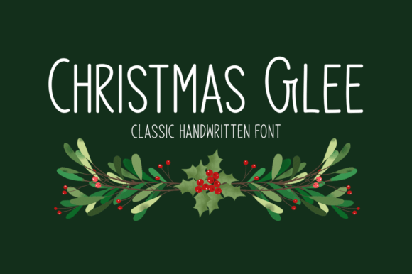 Christmas Glee Font Poster 1