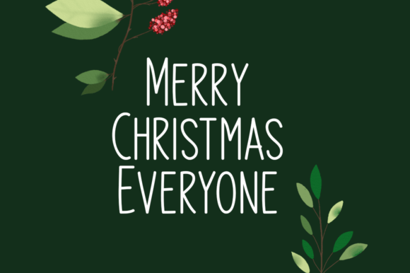 Christmas Glee Font Poster 4
