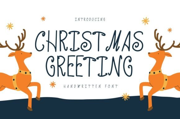 Christmas Greetings Font Poster 1