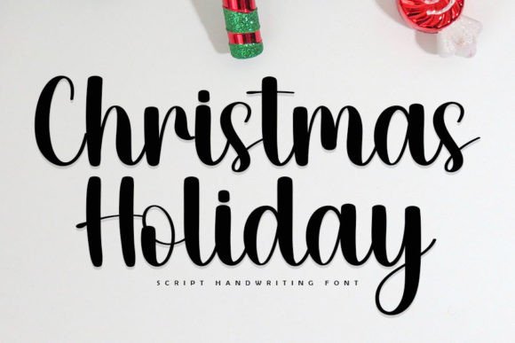 Christmas Holiday Font Poster 1