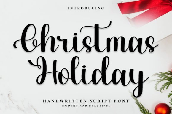 Christmas Holiday Font Poster 1