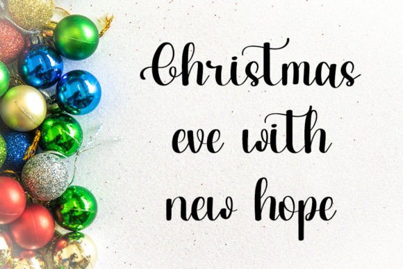 Christmas Holiday Font Poster 3