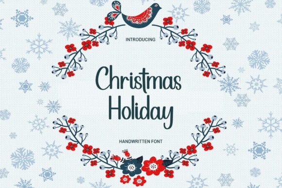 Christmas Holiday Font Poster 1