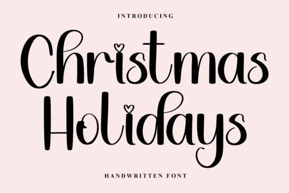 Christmas Holidays Font Poster 1