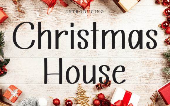 Christmas House Font Poster 1