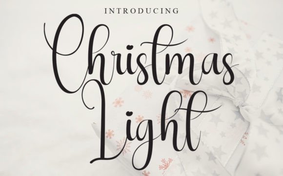 Christmas Light Font