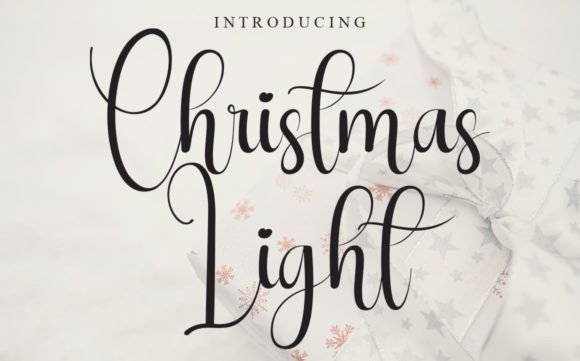 Christmas Light Font Poster 1