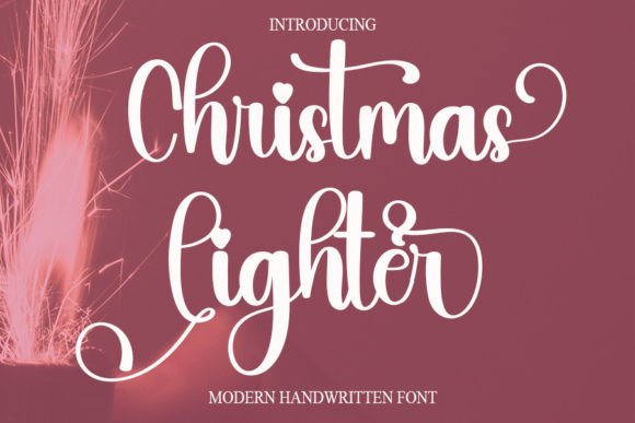 Christmas Lighter Font Poster 1