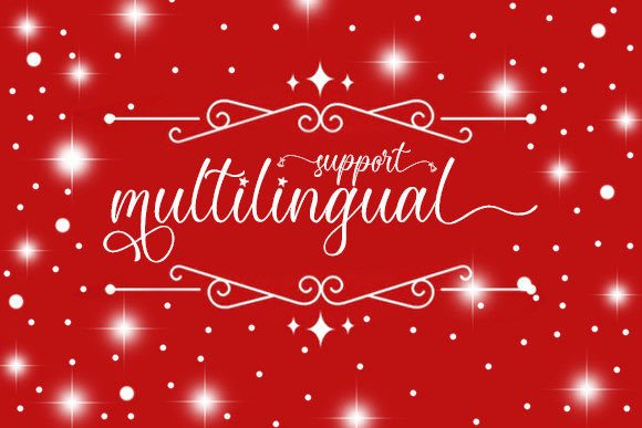 Christmas Maroon Font Poster 14