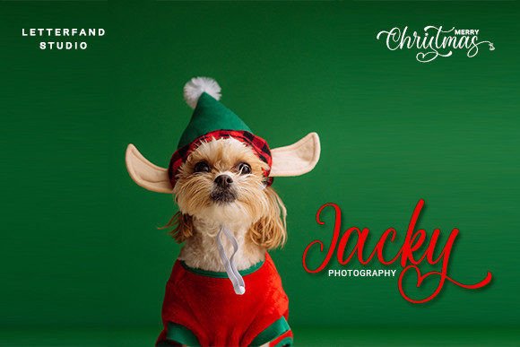 Christmas Maroon Font Poster 8
