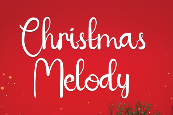 Christmas Melody Font Poster 1