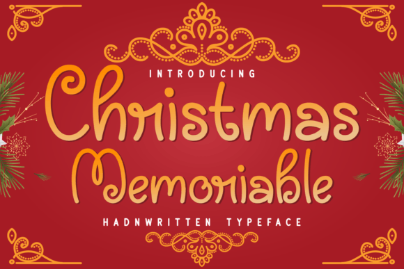 Christmas Memorable Font Poster 1