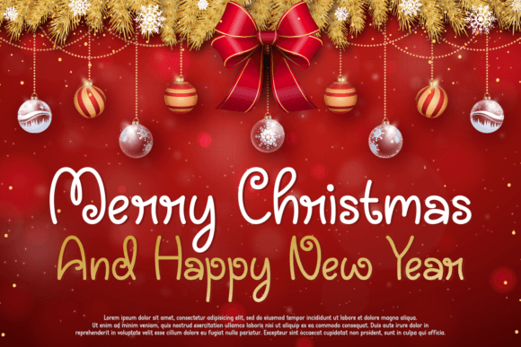 Christmas Memorable Font Poster 5