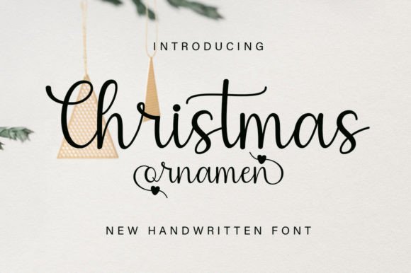 Christmas Ornamen Font Poster 1