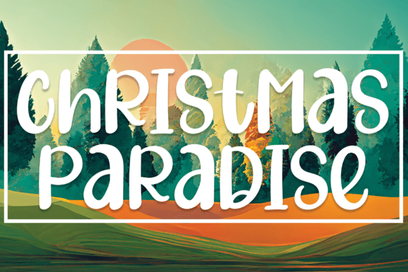 Christmas Paradise Font Poster 1