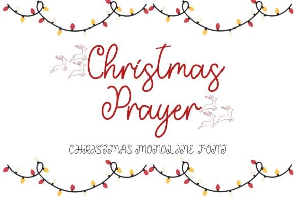 Christmas Prayer Font Poster 1