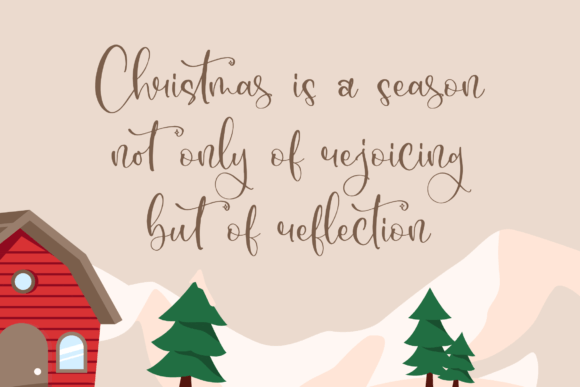 Christmas Pudding Font Poster 5