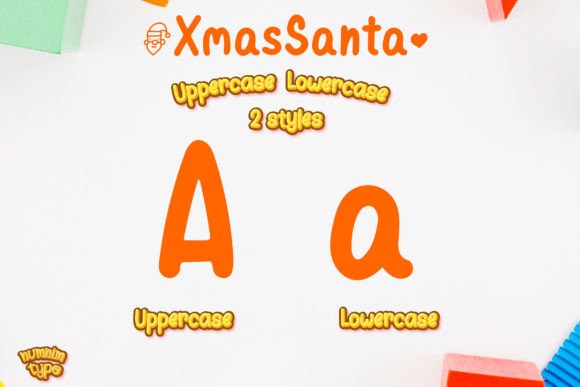 Christmas Santa Font Poster 2