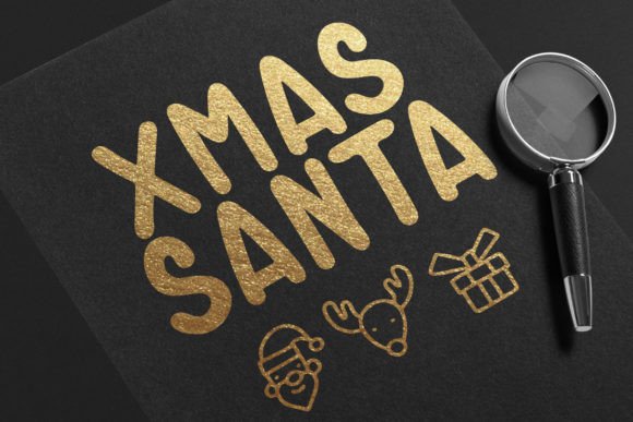 Christmas Santa Font Poster 3
