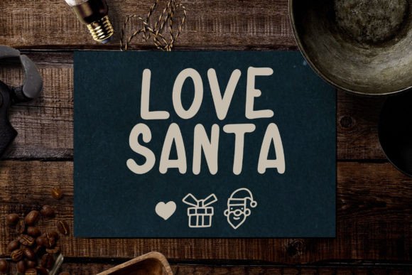 Christmas Santa Font Poster 5