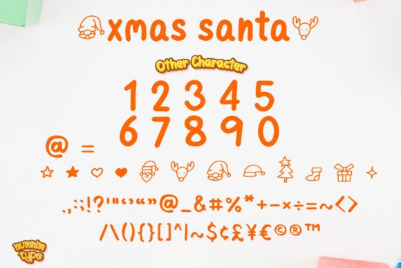 Christmas Santa Font Poster 8
