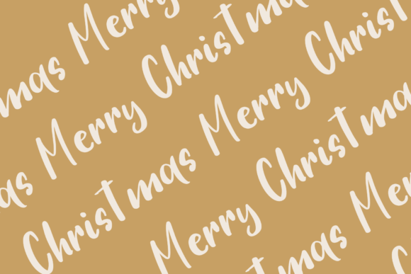 Christmas Scarves Font Poster 4