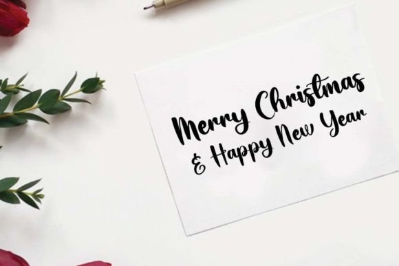 Christmas Signature Font Poster 4