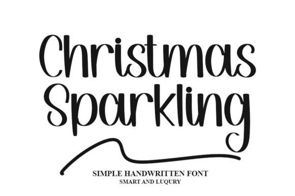 Christmas Sparkling Font Poster 1