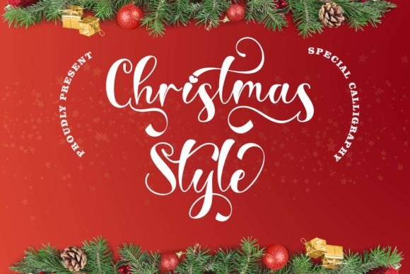 Christmas Style Font Poster 1