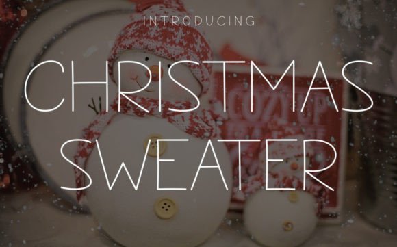 Christmas Sweater Font Poster 1