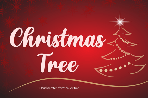 Christmas Tree Font Poster 1