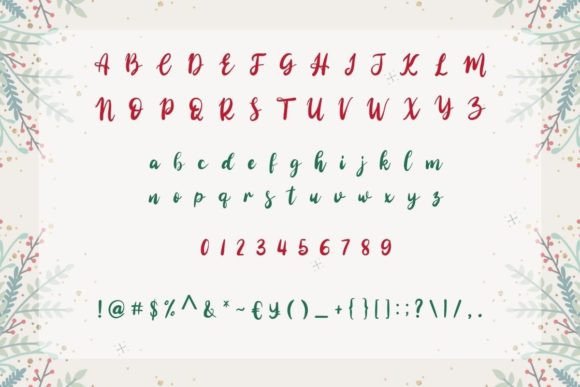 Christmas Tree Font Poster 4